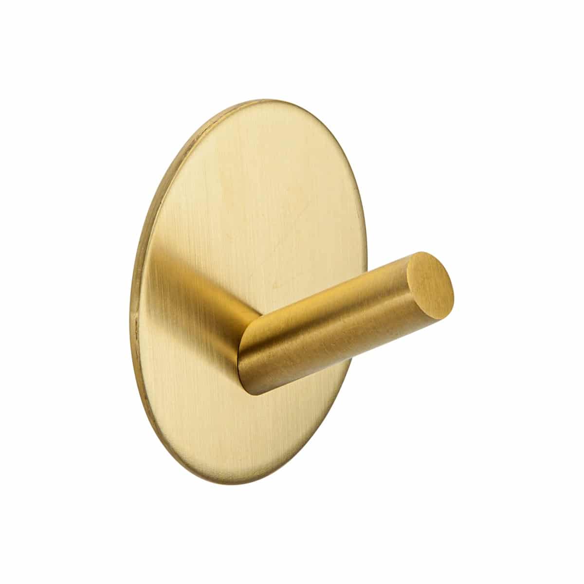 satin brass self adhesive hook handles inc
