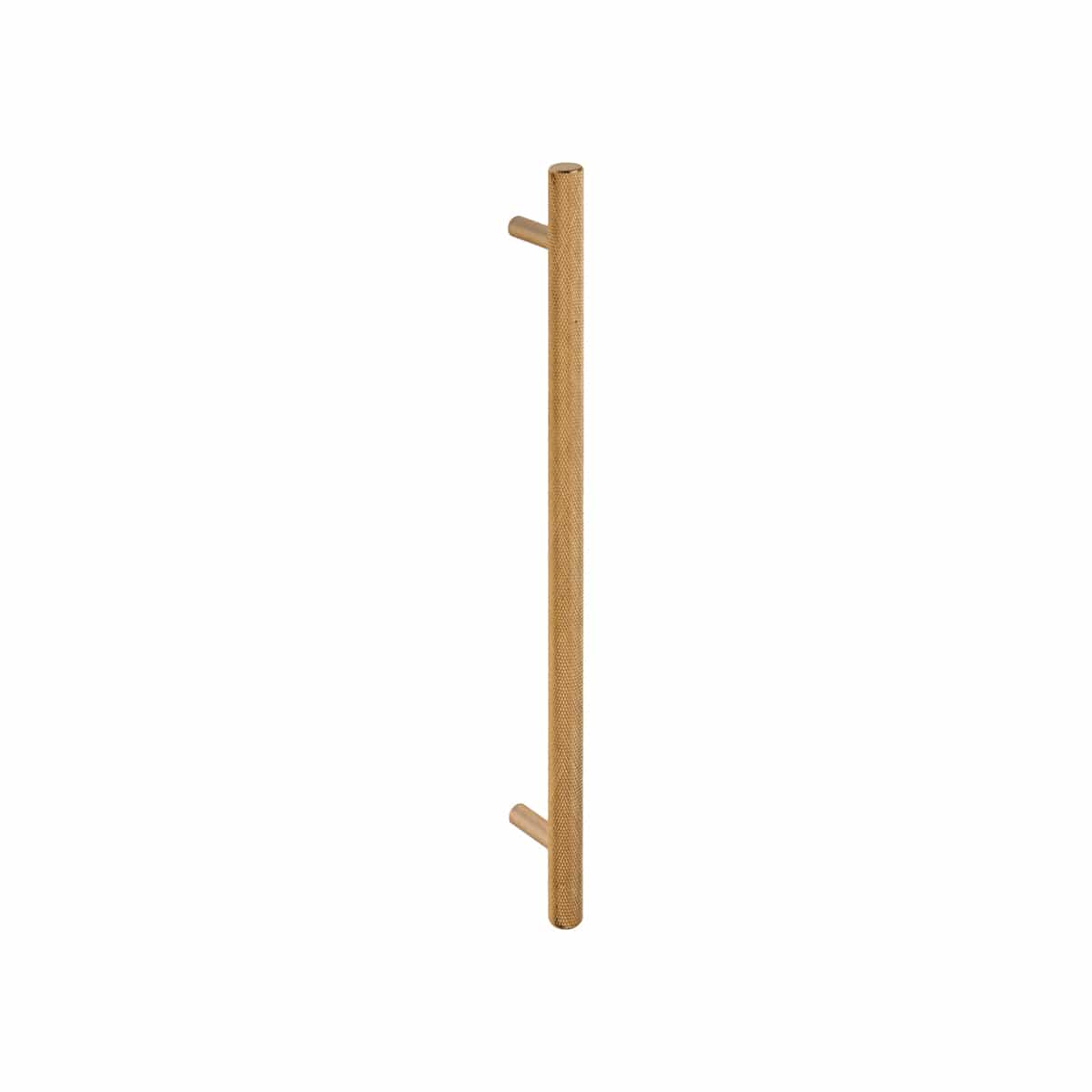 KNURLED T HANDLE SATIN BRASS 320MM