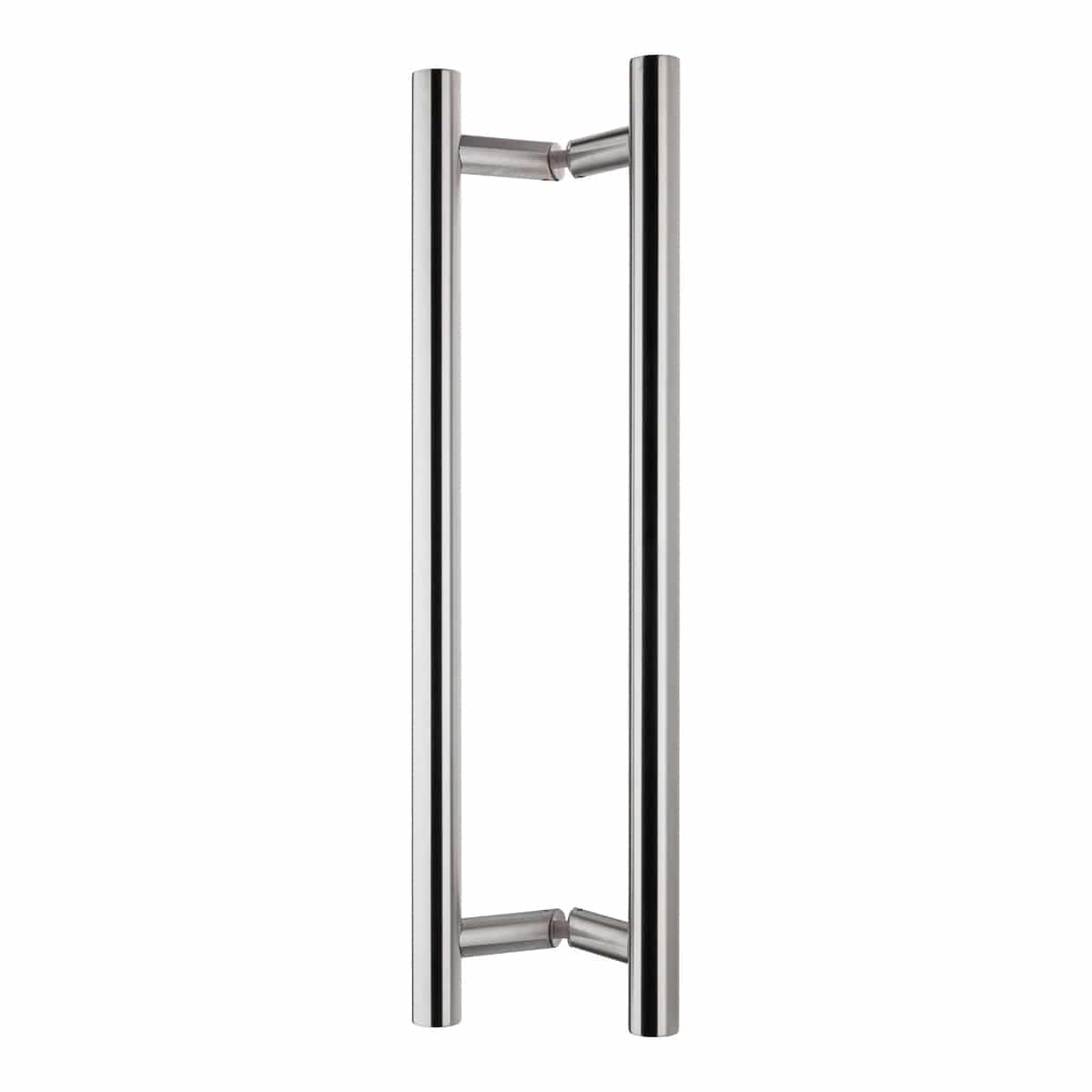 brushed stainless steel offset pull handle handles inc