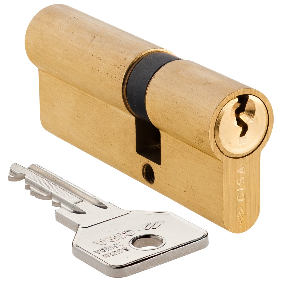 brass offset double cylinder cisa