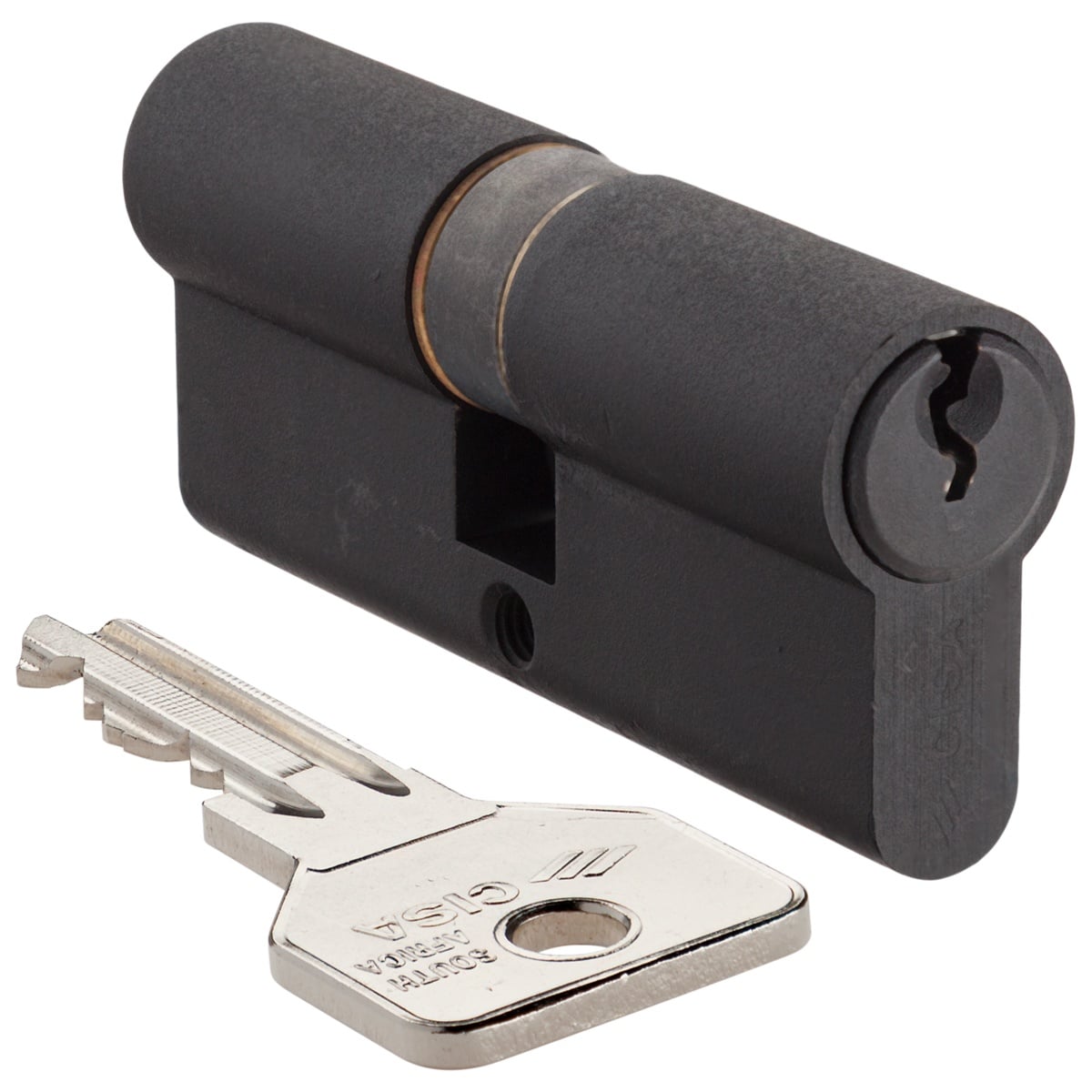 black double cylinder cisa