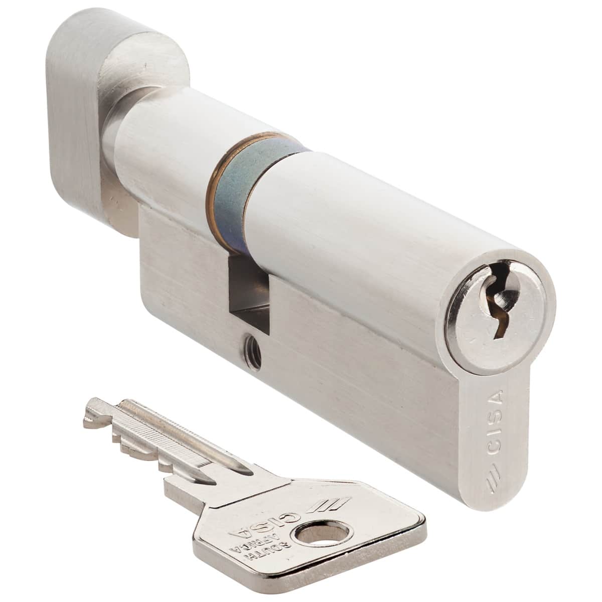 nickel offset knob cylinder cisa