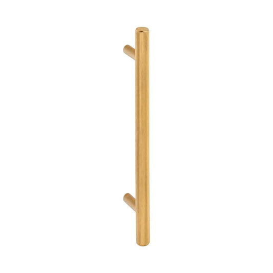 SOLID T HANDLE SATIN BRASS 128mm