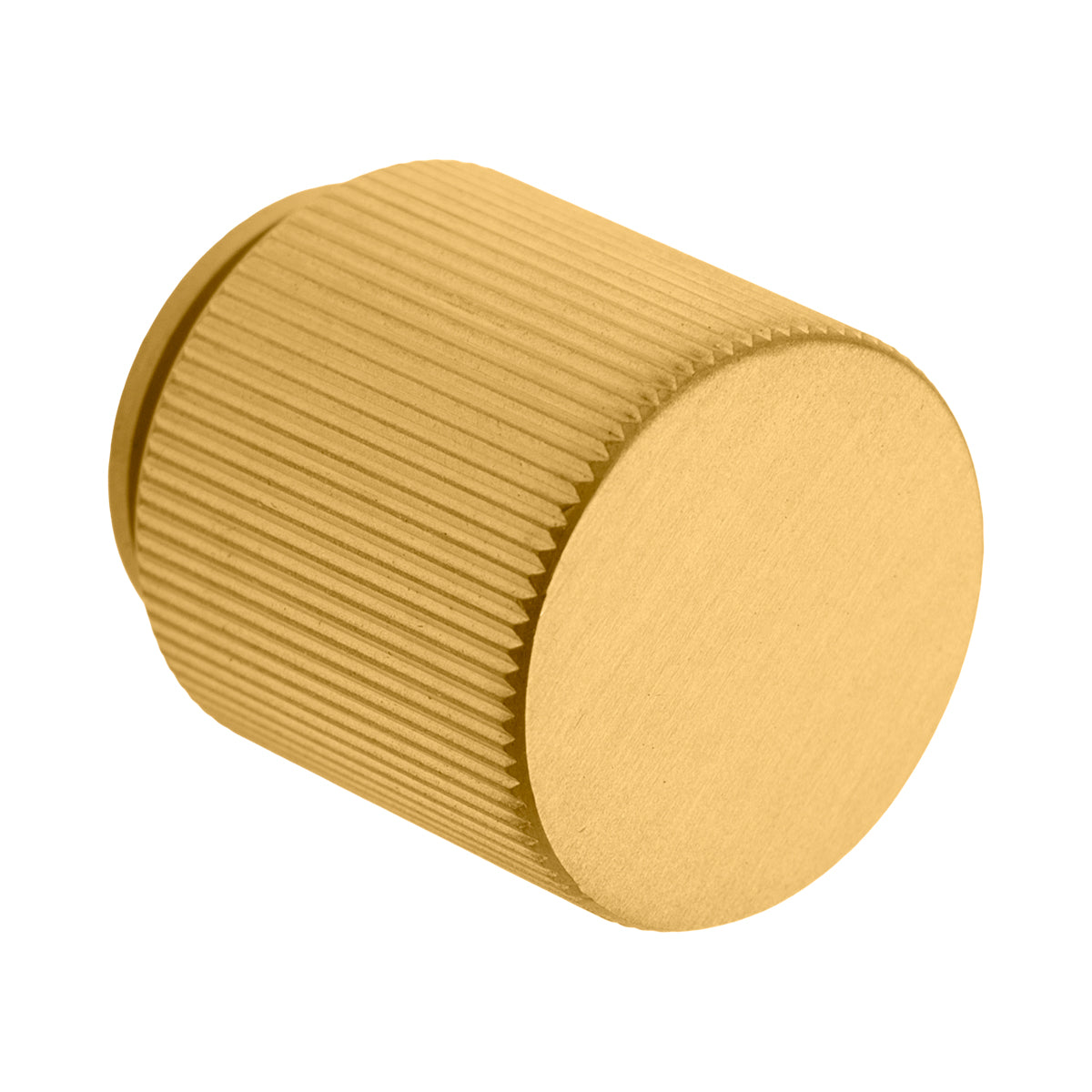 SOLID BRASS LINE KNOB SATIN BRASS 25MM
