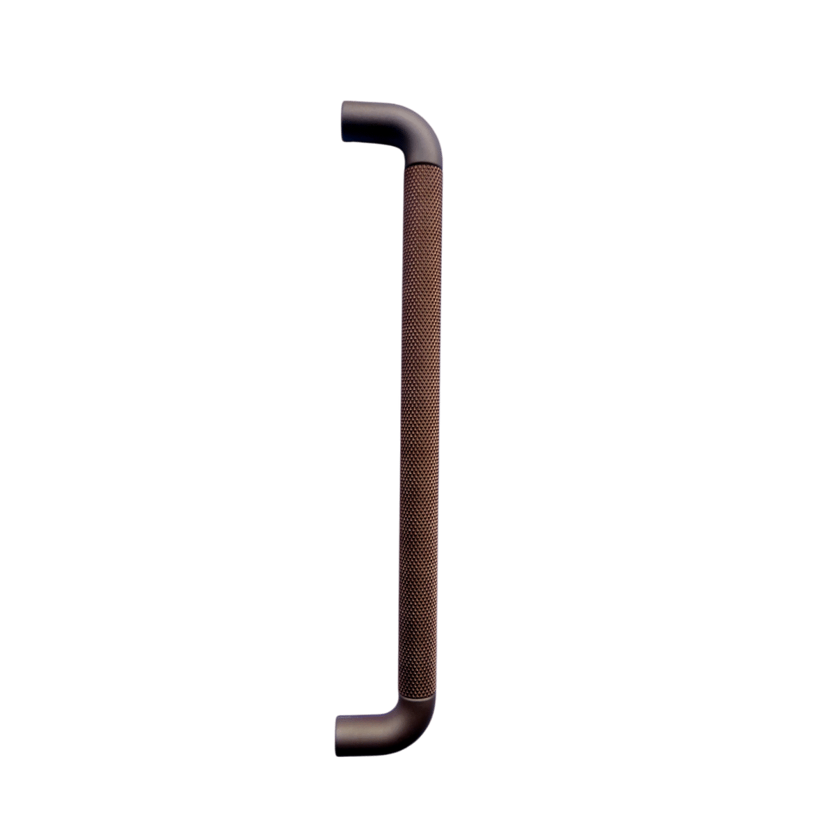 KNURLED D HANDLE ANTIQUE BRASS 192MM