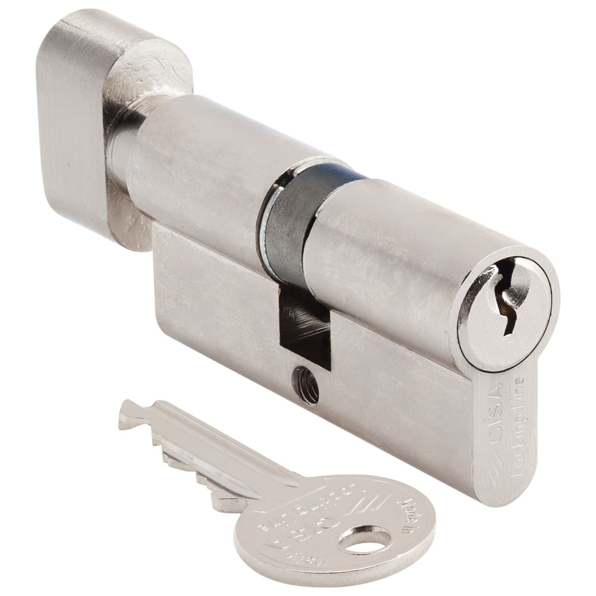nickel knob cylinder cisa
