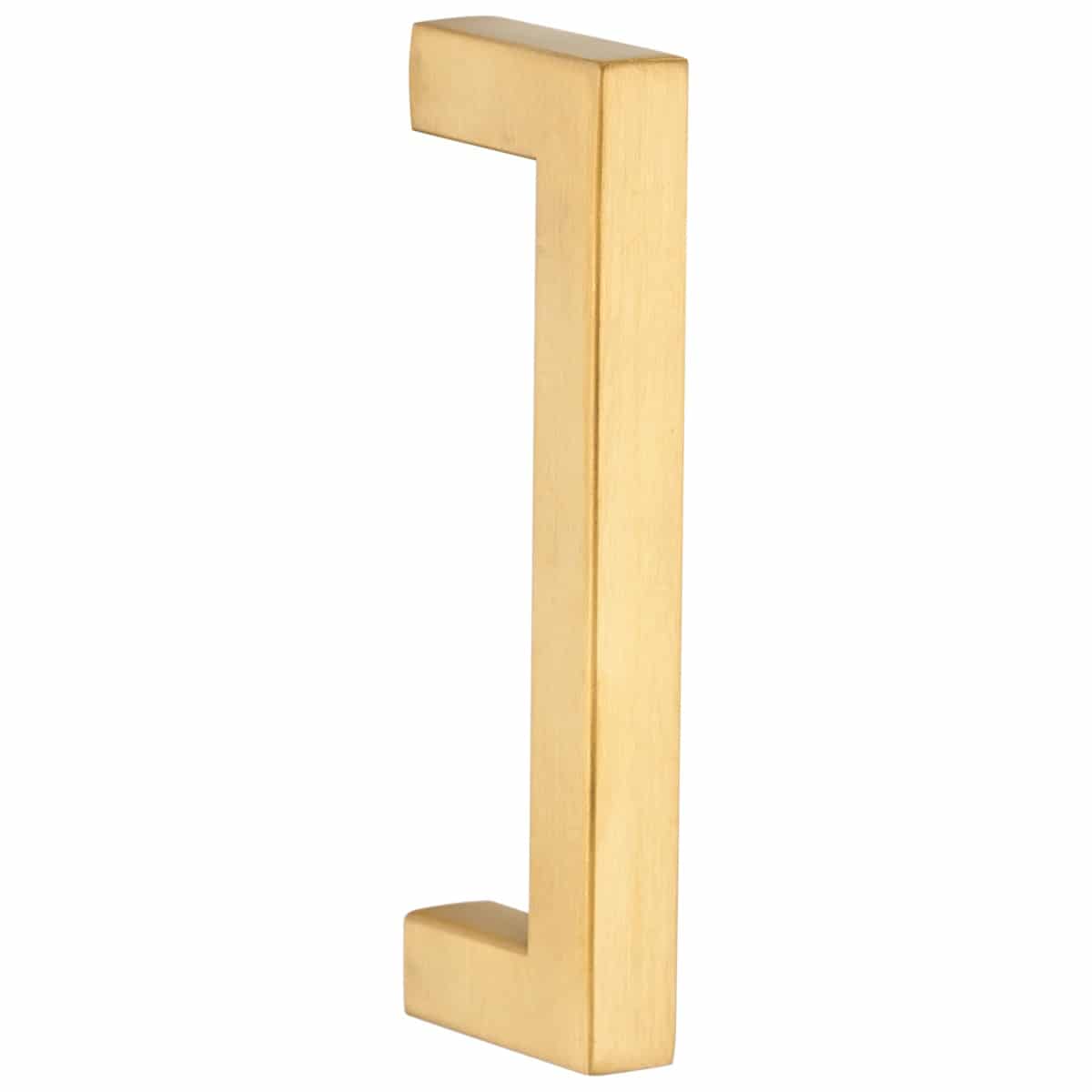 SQUARE HANDLE SATIN BRASS 96MM