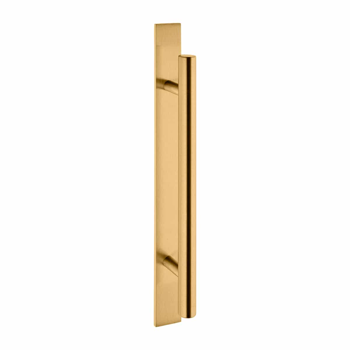 128MM T HANDLE ON PLATE BRASS 220X20MM