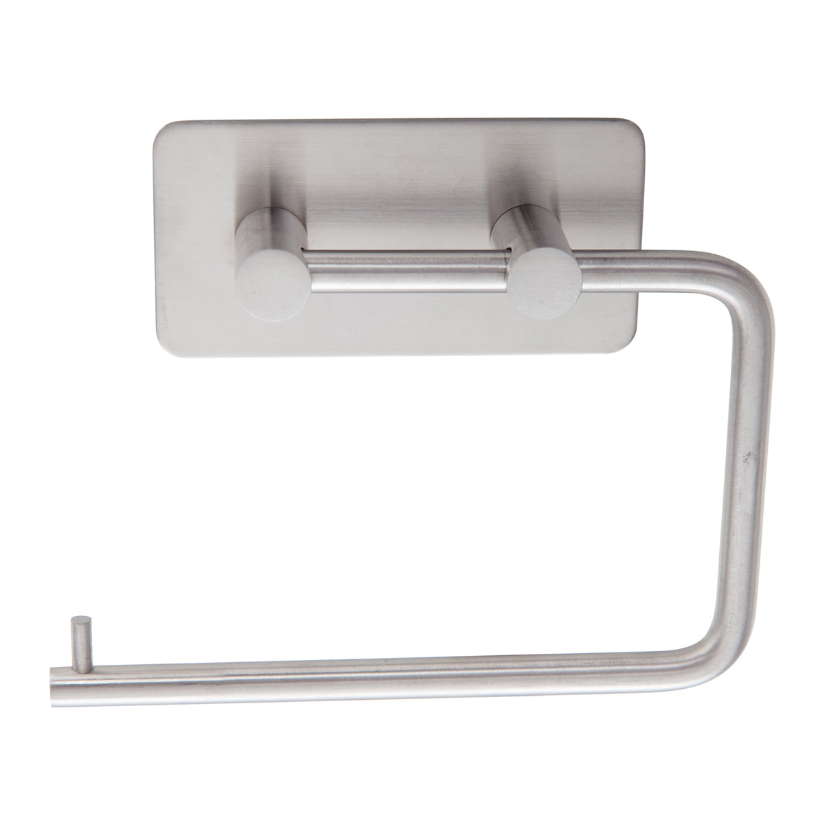 SELF ADH TOILET ROLL HOLDER BRUSHED STAINLESS STEEL
