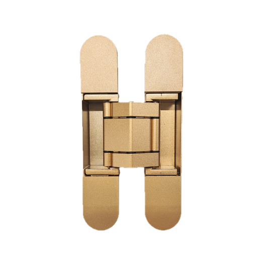 3D ADJ HINGE 80kg 165x32x32mm GOLD