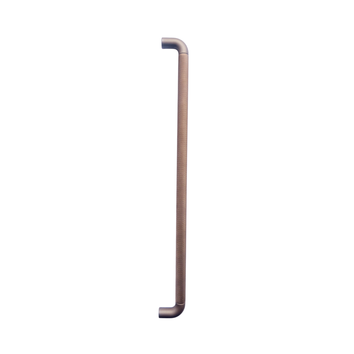 KNURLED D HANDLE ANTIQUE BRASS 320MM