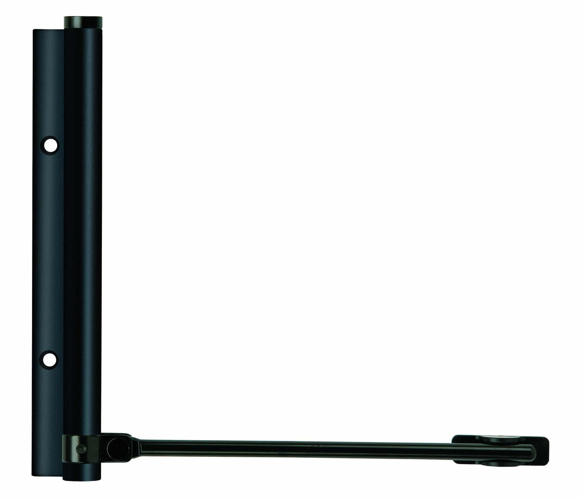 black exterior light duty door closer justor