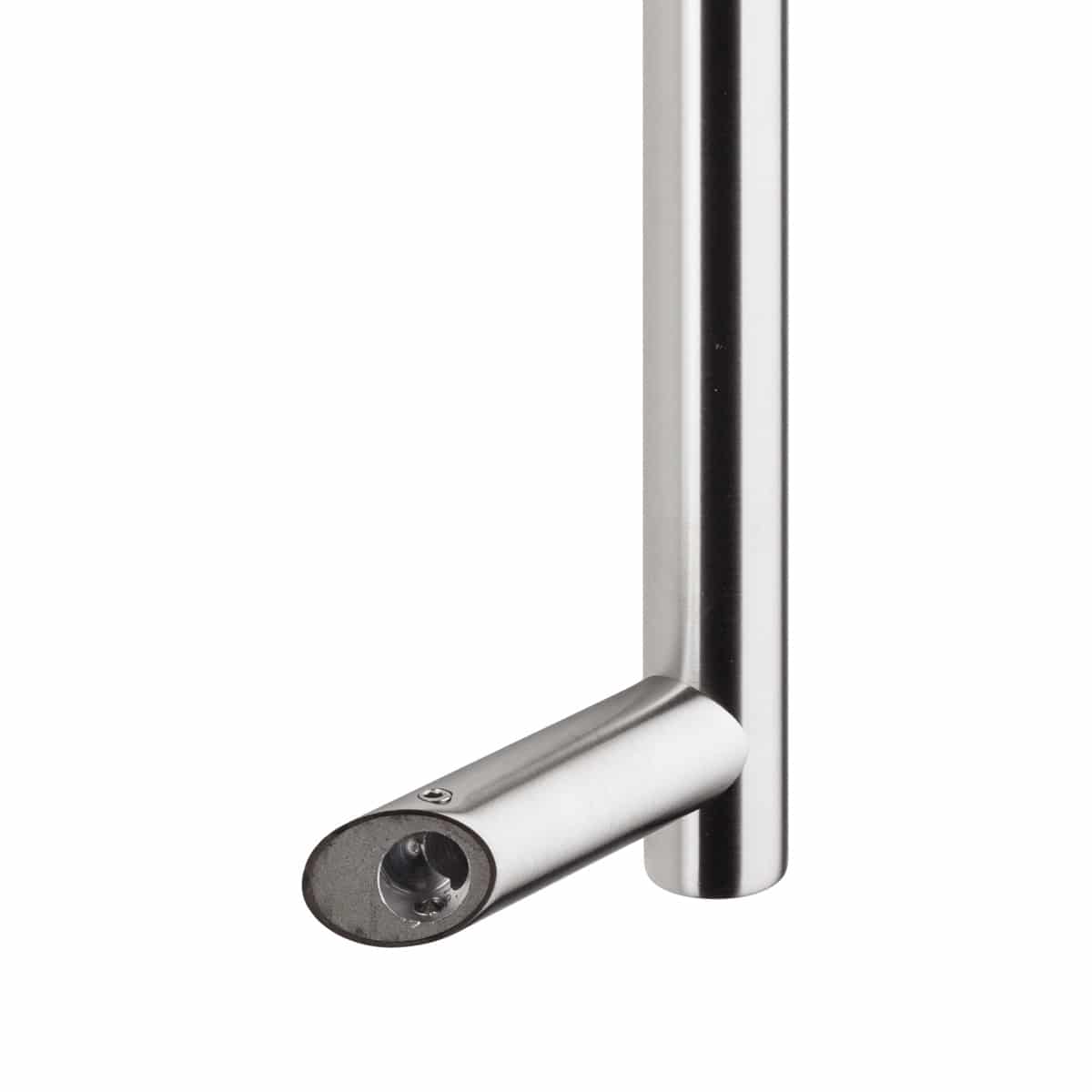 brushed stainless steel offset pull handle handles inc