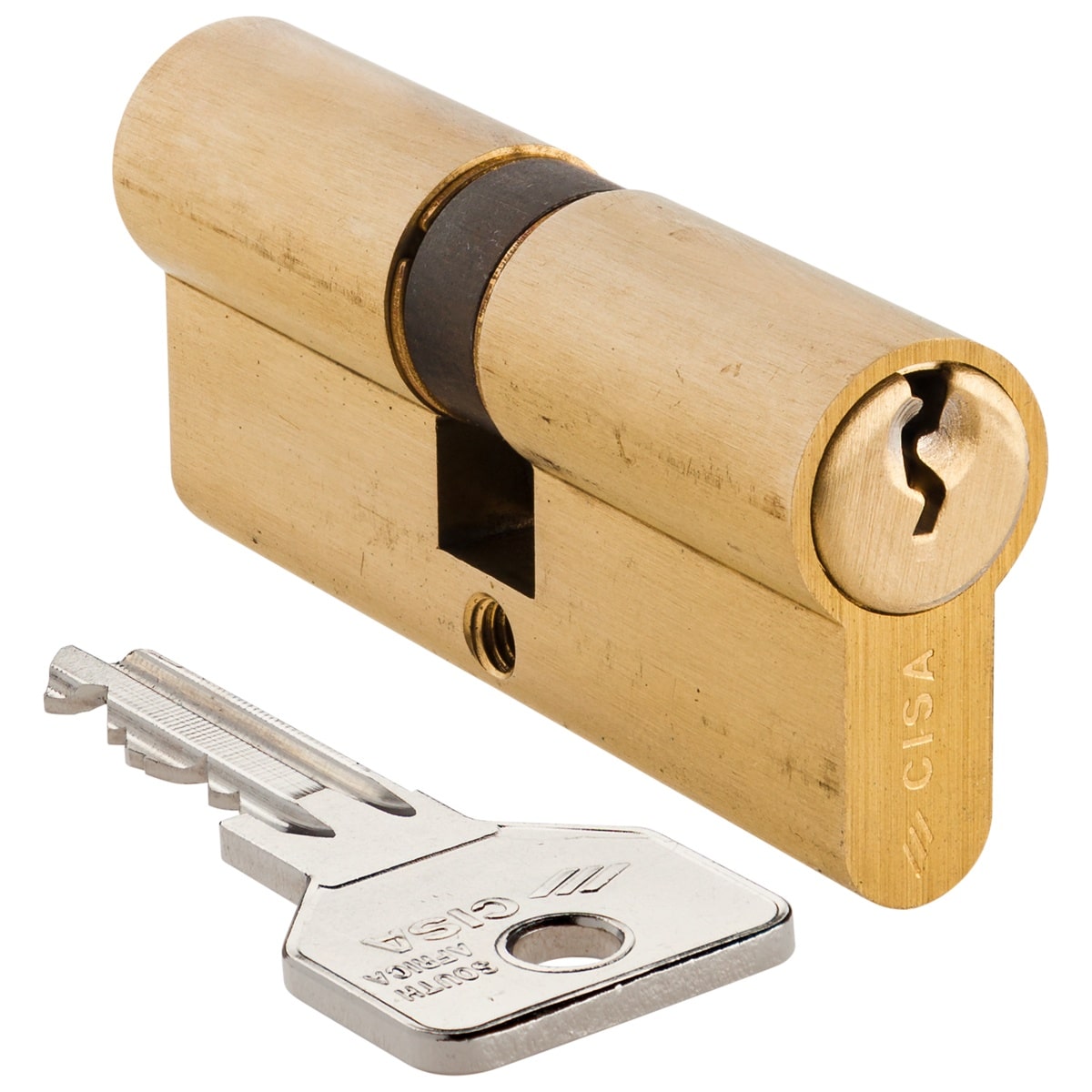 brass double cylinder cisa