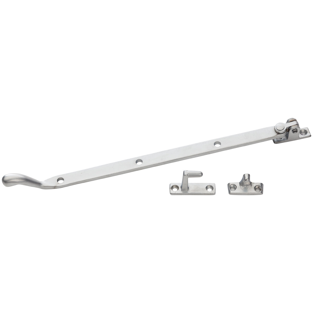 COMBINATION STAY & FASTNER 250mm SATIN
