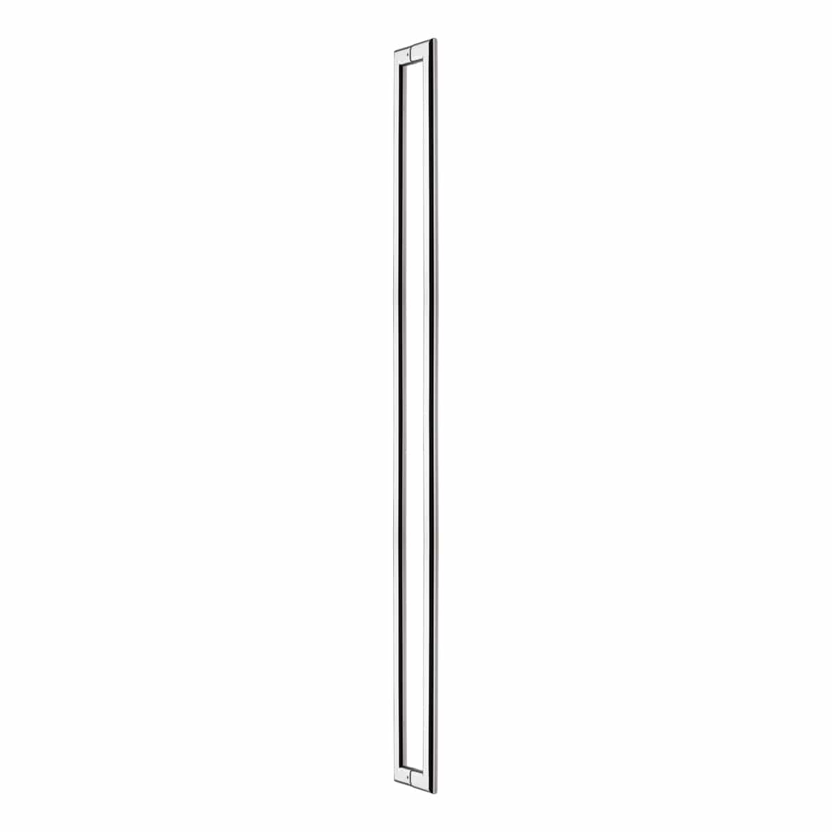 Polished stainless steel oval back to back pull handle Handles Inc