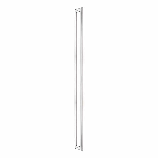 Polished stainless steel oval back to back pull handle Handles Inc