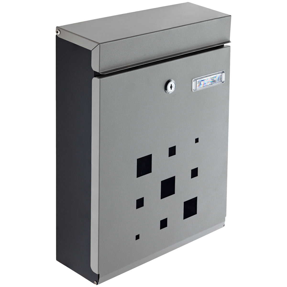 POST BOX 270×370 MILD STEEL BLACK/GREY