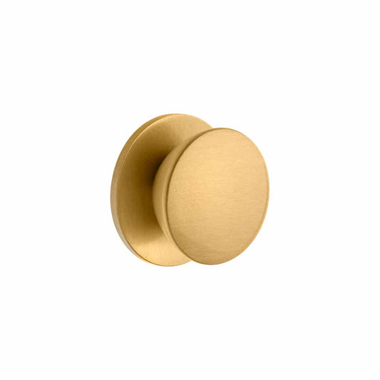 25MM CONICAL KNOB ON 28MM DIAMETER PLATE BRASS