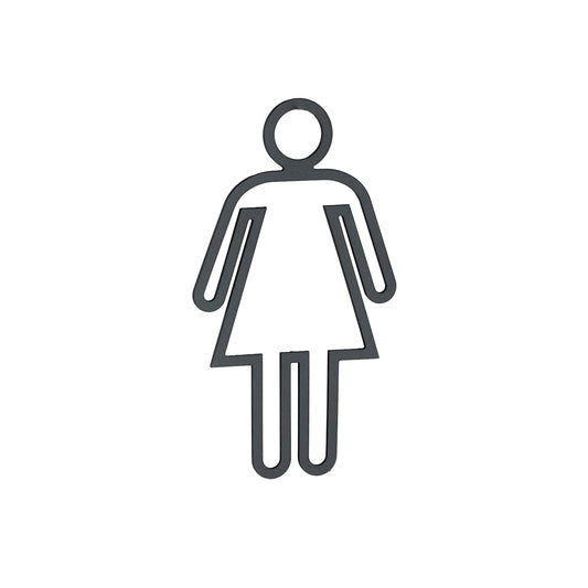 PICTO 300MM FEMALE SIGN BLK