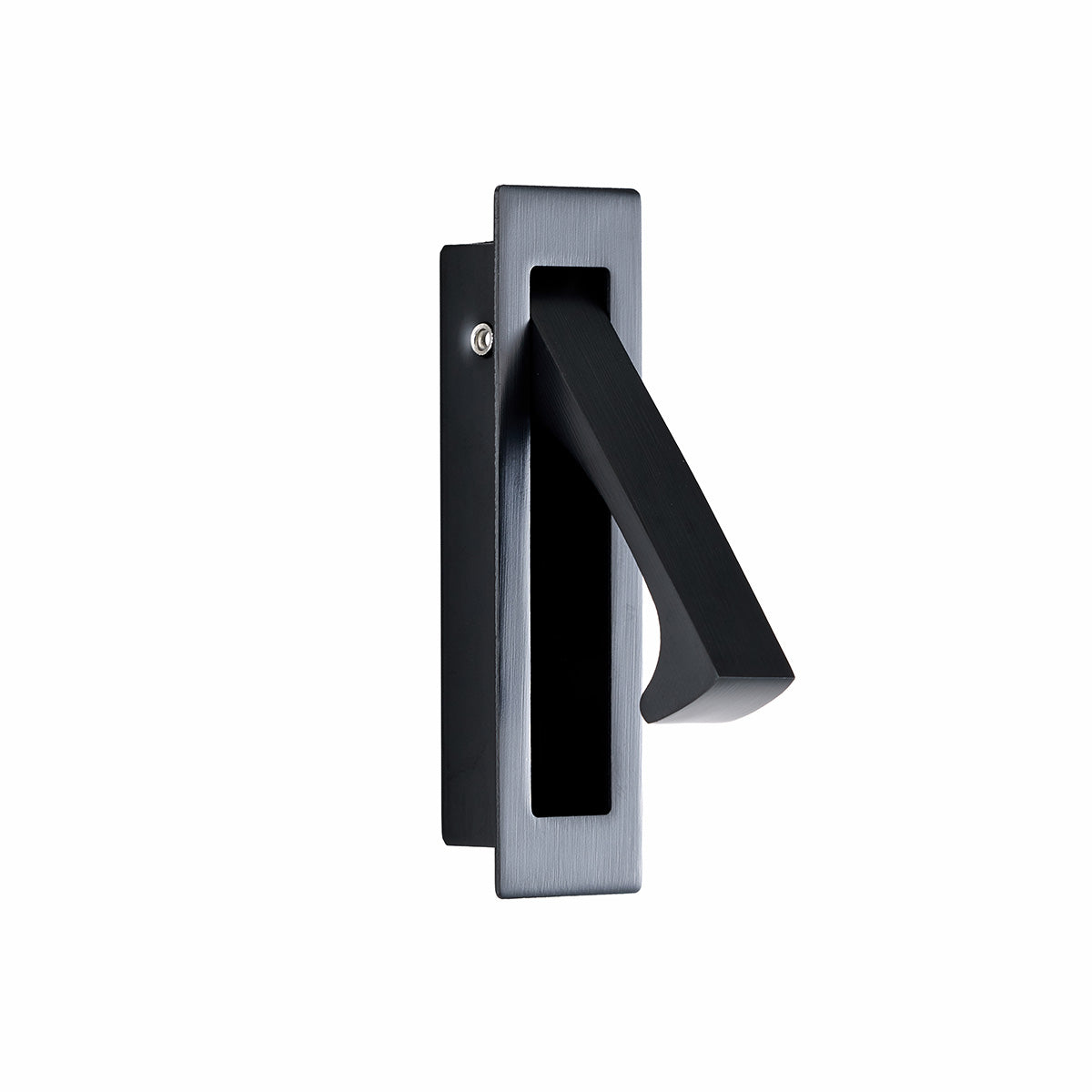 RECTANGULAR POCKET PULL BLK 80x20mm