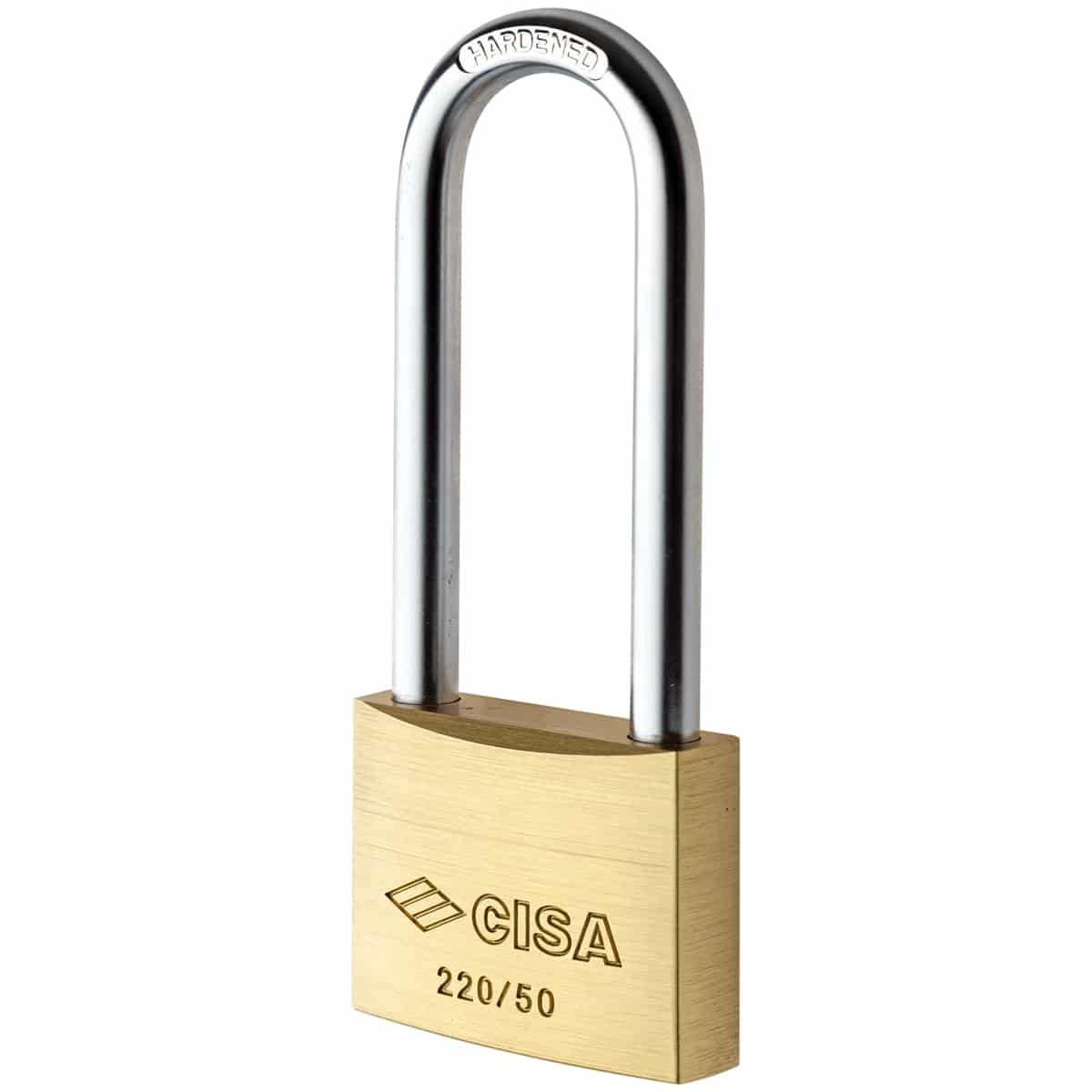 PADLOCK LONG SHACKLE SOL BRS 80MM