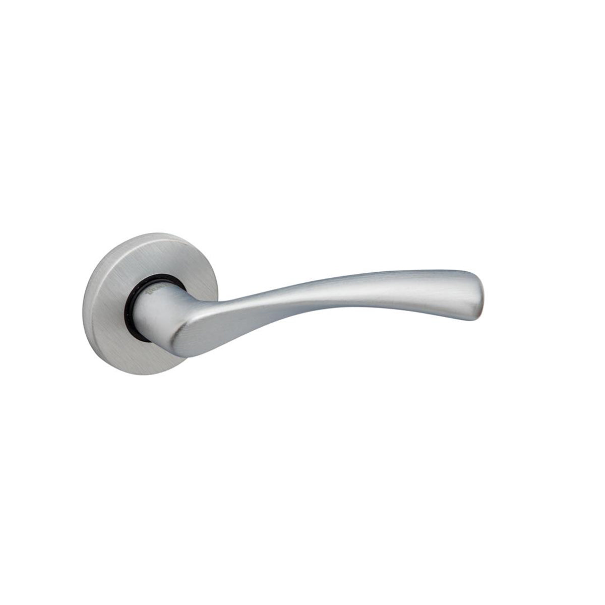 LEVER HANDLE ON ROSE SATIN CHROME