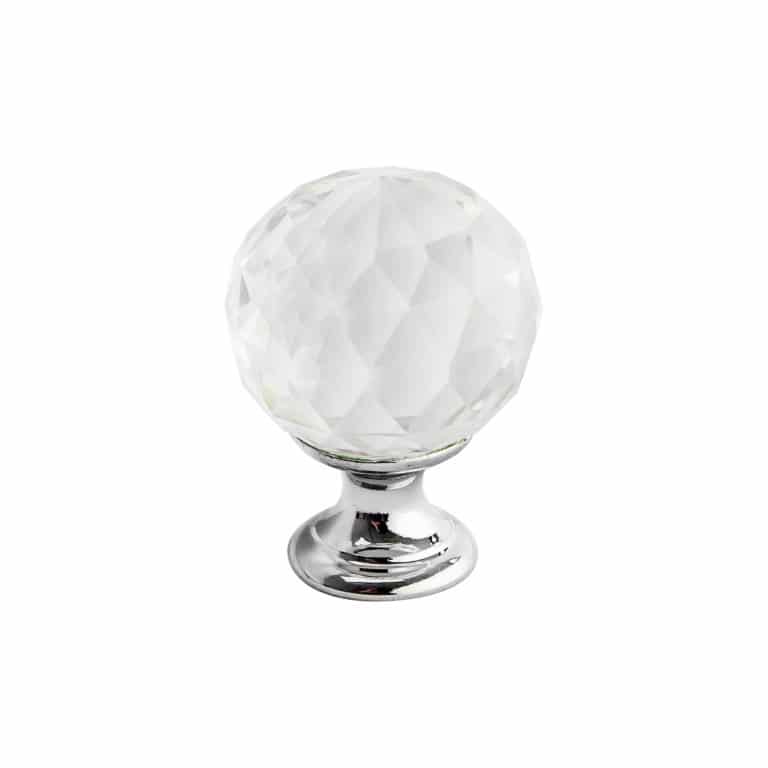 polished chrome crystal knob handles inc