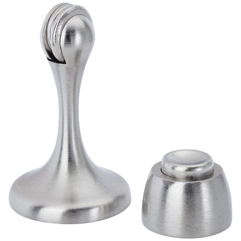 brushed stainless steel wall mounted door stop handles inc