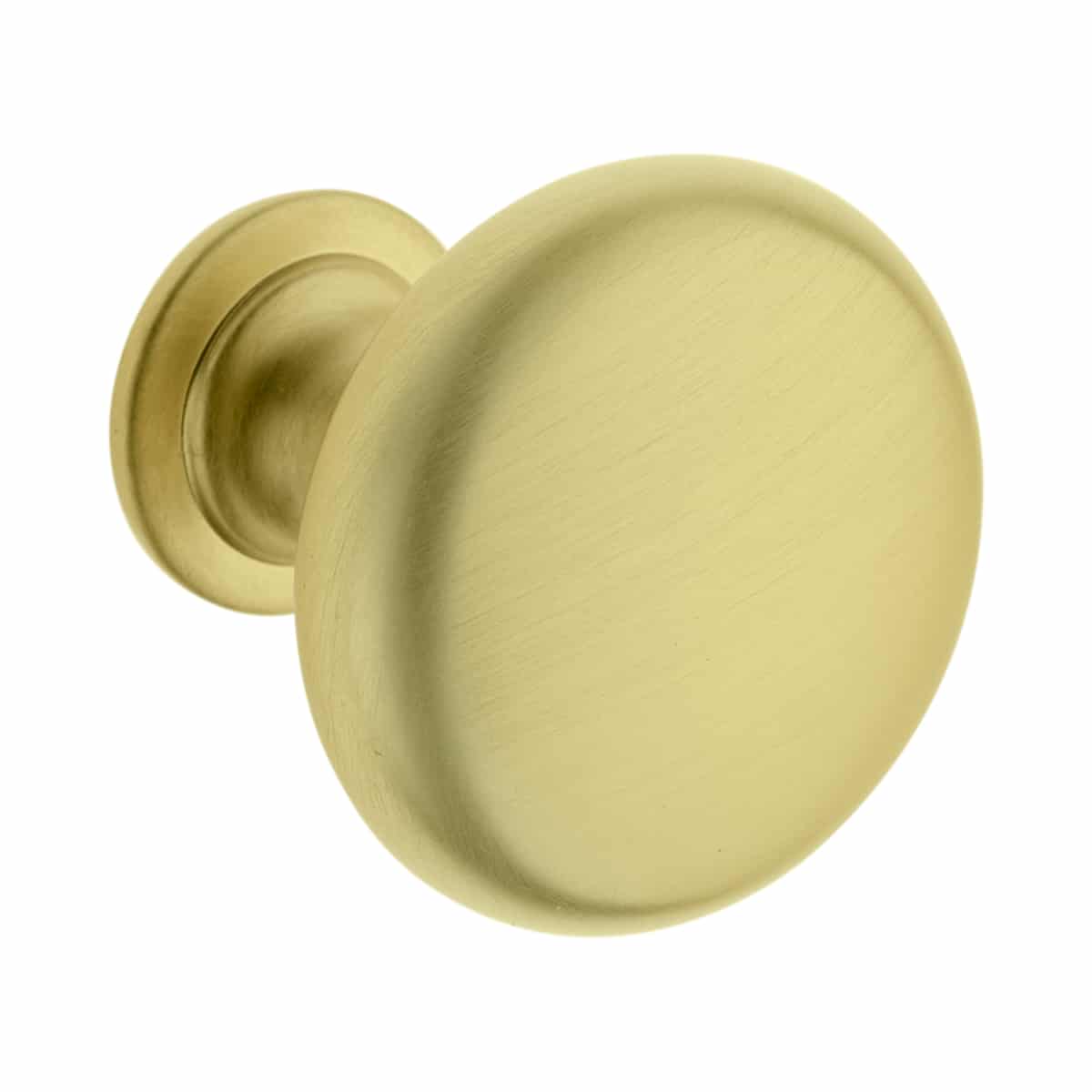 KNOB SATIN BRASS 30X35
