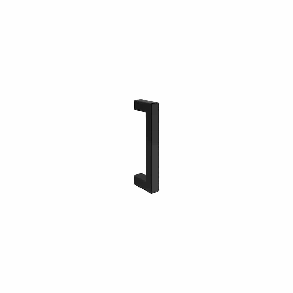 SQUARE MITRED HANDLE BLACK 96MM
