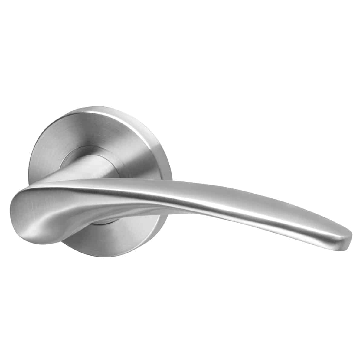 MOLO LEVER ON ROUND ROSE BSS INCL ESCUTCHEONS