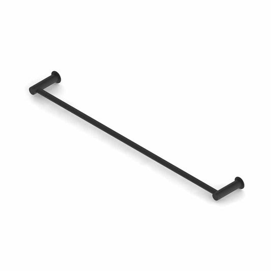 SINGLE TOWEL RAIL BLACK 600MM