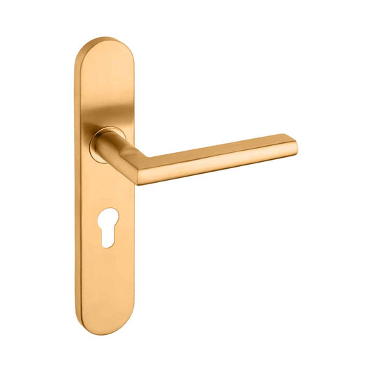 PELLO LEVER ON OVAL PLATE 61 CYL BRASS