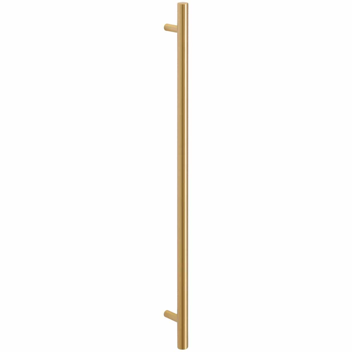 satin brass cupboard T handle handles inc