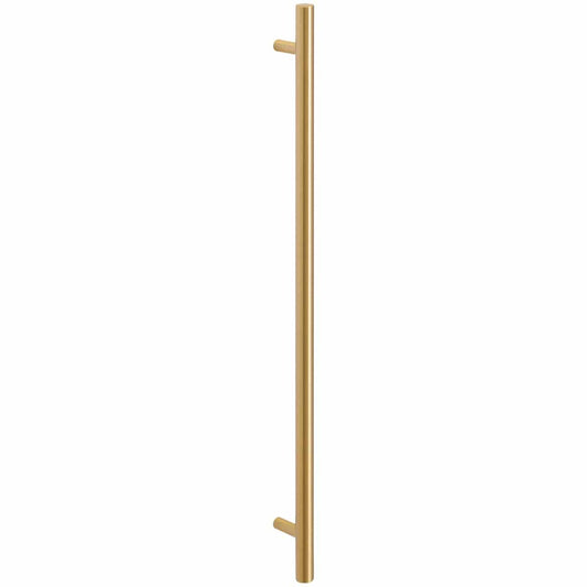satin brass cupboard T handle handles inc
