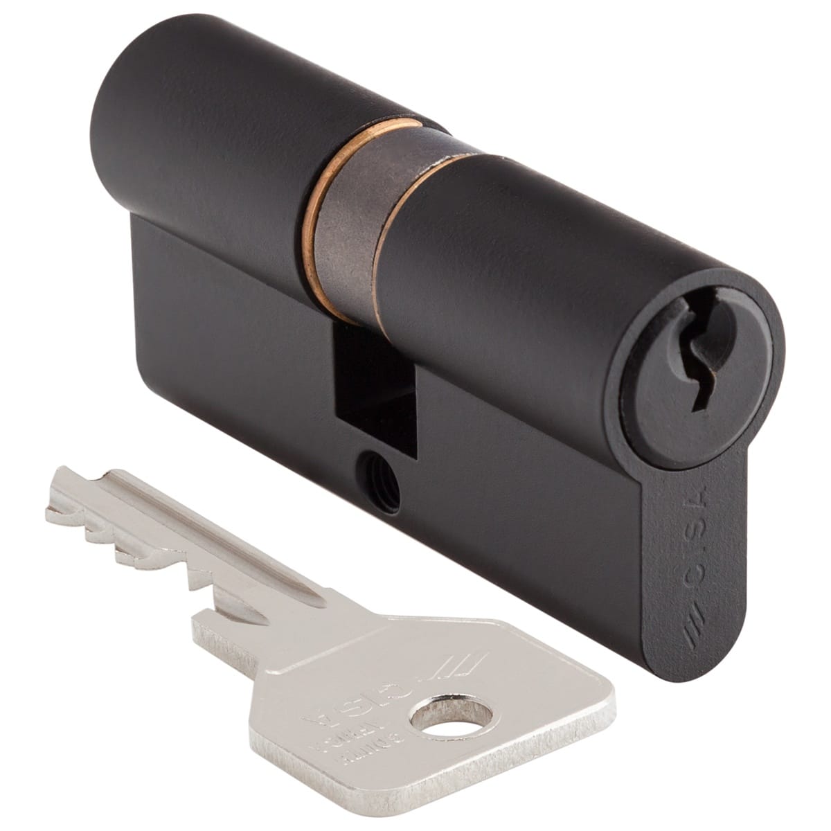 black double cylinder cisa