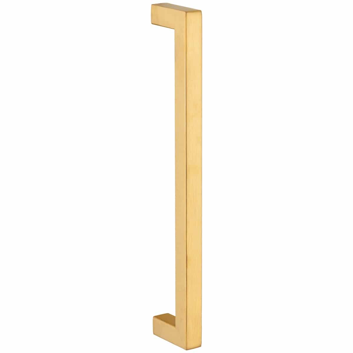 SQUARE HANDLE SATIN BRASS 192MM