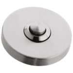 BELL PUSH ON ROUND ROSE STAINLESS STEEL