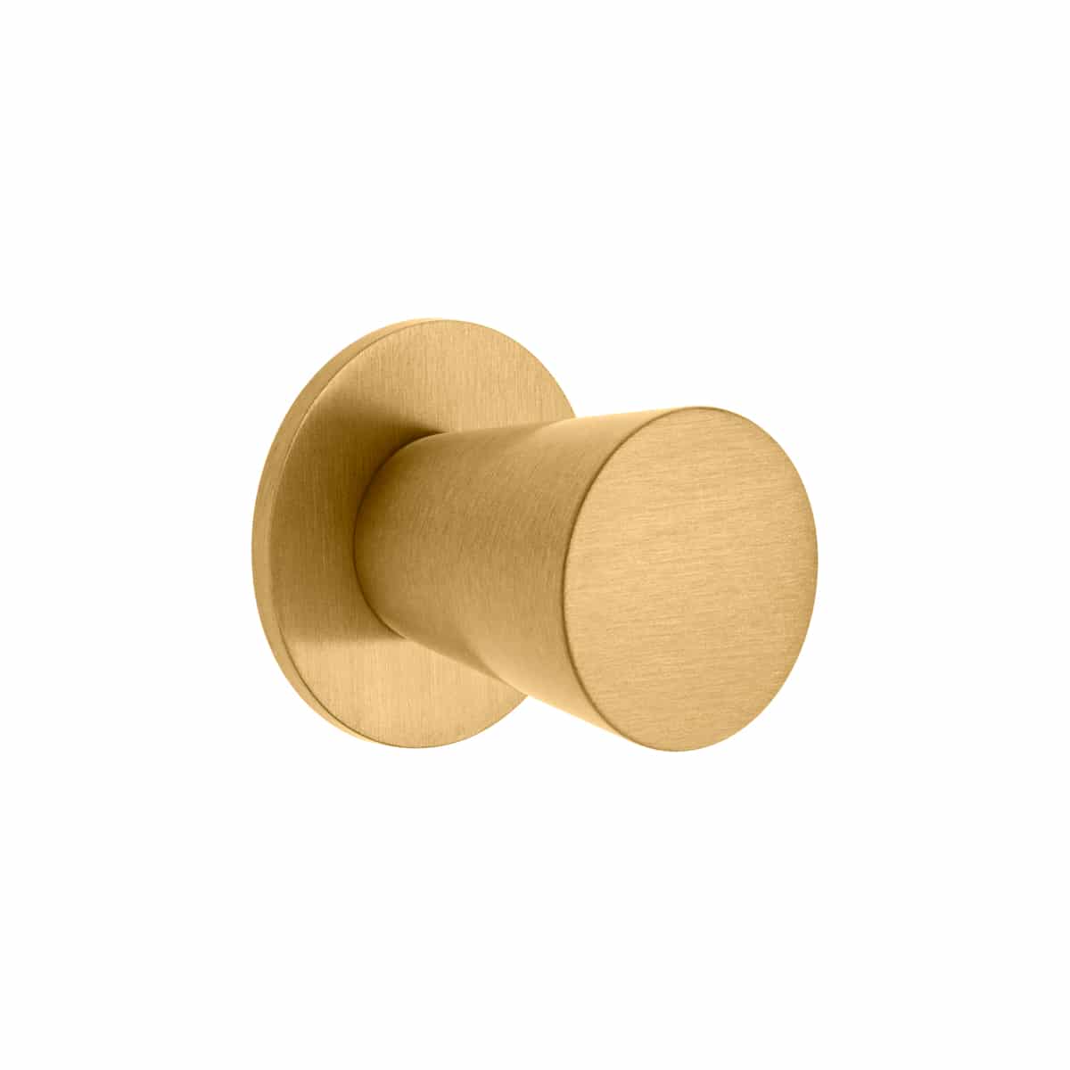 22MM CONICAL KNOB ON 28MM DIAMETER PLATE BRASS