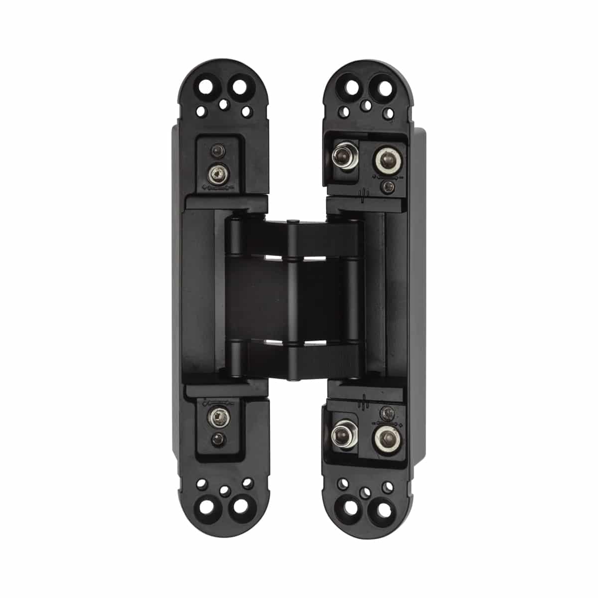 3D ADJ HINGE 80KG BLACK 165X32X32MM