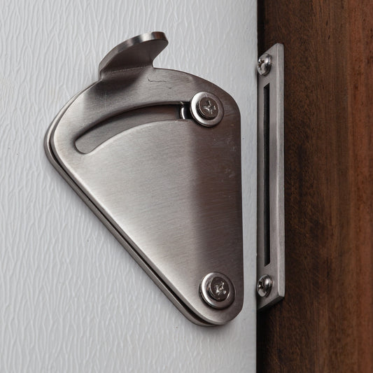 LATCH LOCK BARN DOOR BRUSHED