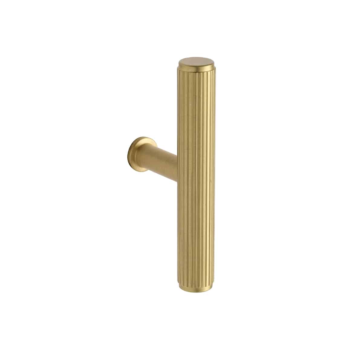 SOLID BRASS LINEAR T-KNOB 12X75MM MATT BLACK