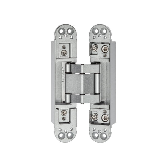 3D ADJ HINGE 80KG SILVER 165X32X32MM