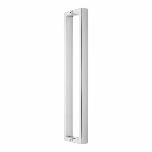 polished stainless steel square pull handle handles inc