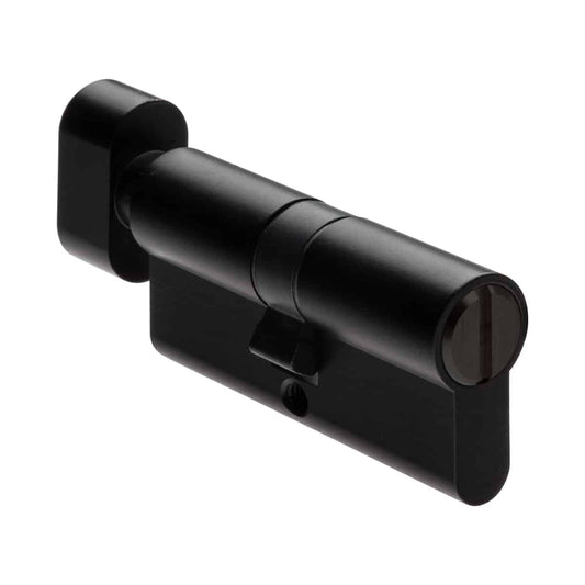 EURO WC CYLINDER MATT BLACK 65MM (STANDARD SIZE)