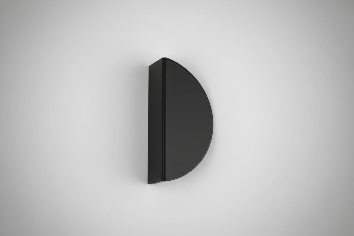 Half moon cabinet handle