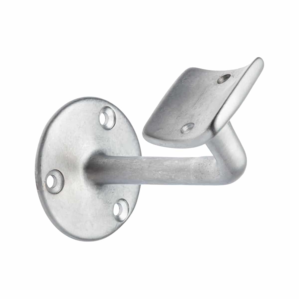 CRANKED HANDRAIL BRACKET SATIN CHROME