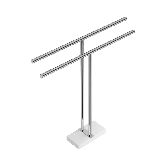 DBLE TOWEL RAIL STAND POLISHED 900MM