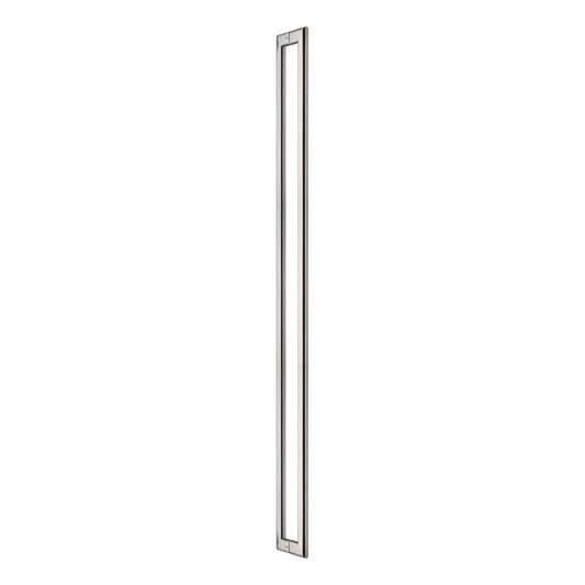 Brushed stainless steel oval back to back pull handle Handles Inc all